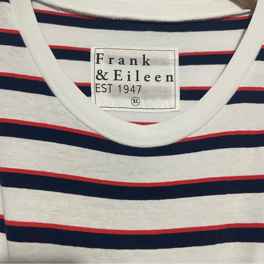 Frank & Eileen Harper Perfect Tee Red White and Blue Striped Maxi Dress size XL - Picture 2 of 5